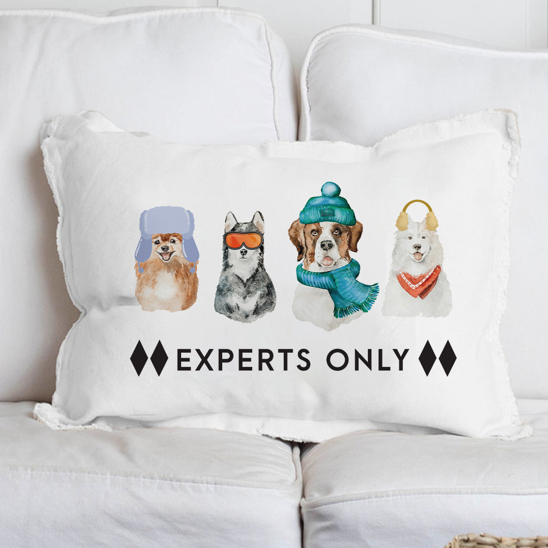 Ski Pup Lumbar Pillow