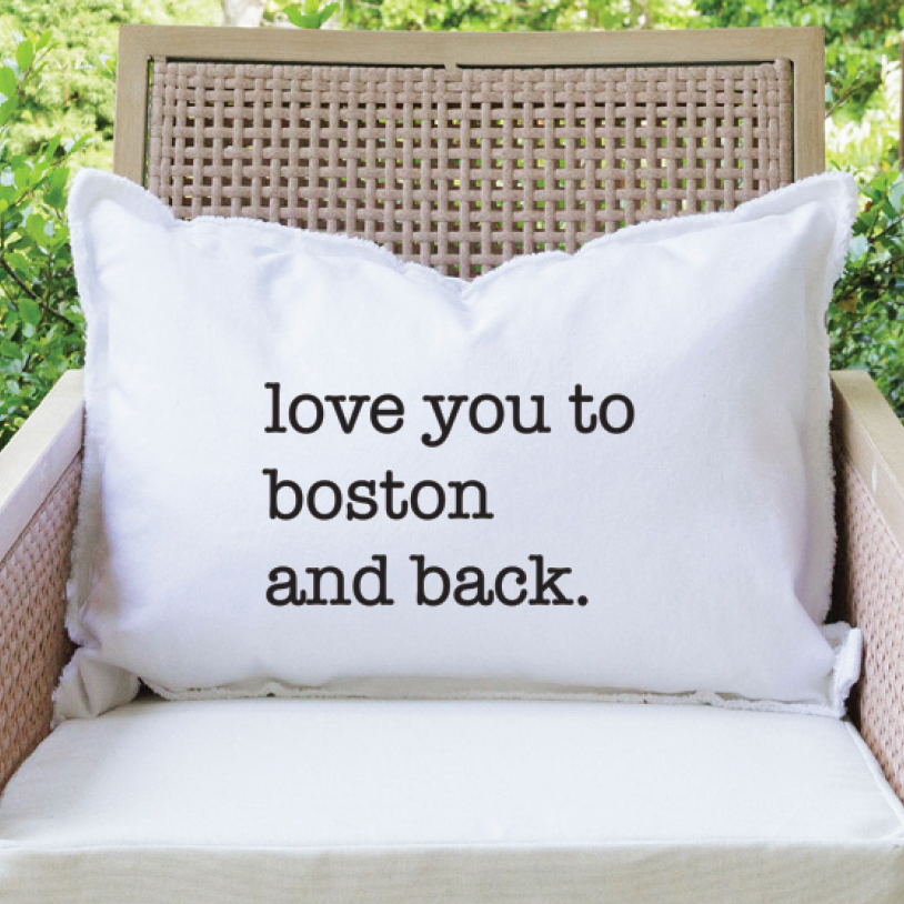 Personalized Love You To Lumbar Pillow