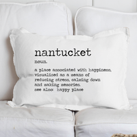 Happy Place Definition Personalized Lumbar Pillow