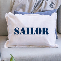 Your Word Stencil Personalized Lumbar Pillow