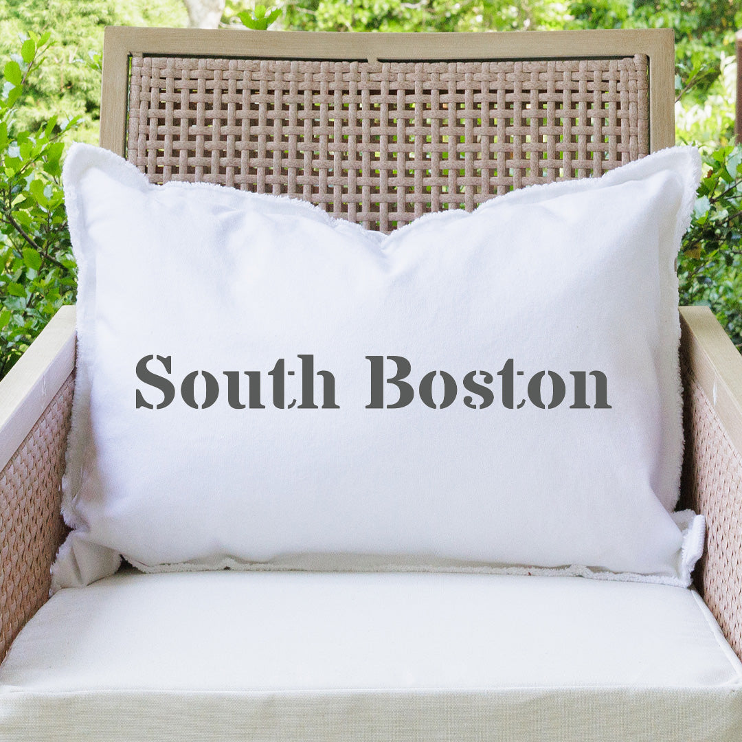 Your Word Times Personalized Lumbar Pillow