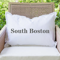 Your Word Times Personalized Lumbar Pillow