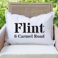 Your Word Two Lines Times Personalized Lumbar Pillow