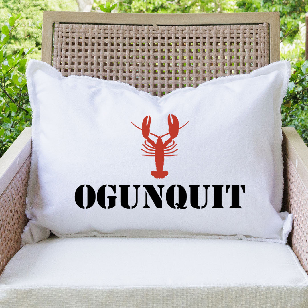 Personalized Lobster One Line Text Lumbar Pillow