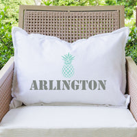 Personalized Pineapple One Line Text Lumbar Pillow