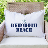 Personalized Starfish Two Line Text Lumbar Pillow