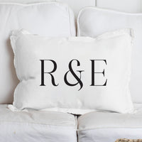 Initials Personalized Lumbar Pillow