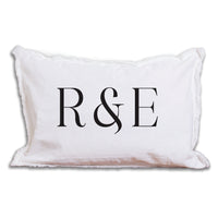 Initials Personalized Lumbar Pillow