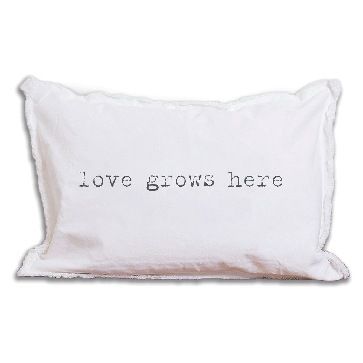 Love Grows Here Lumbar Pillow