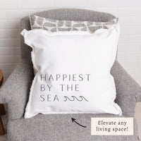 Happiest By The Sea Pillow