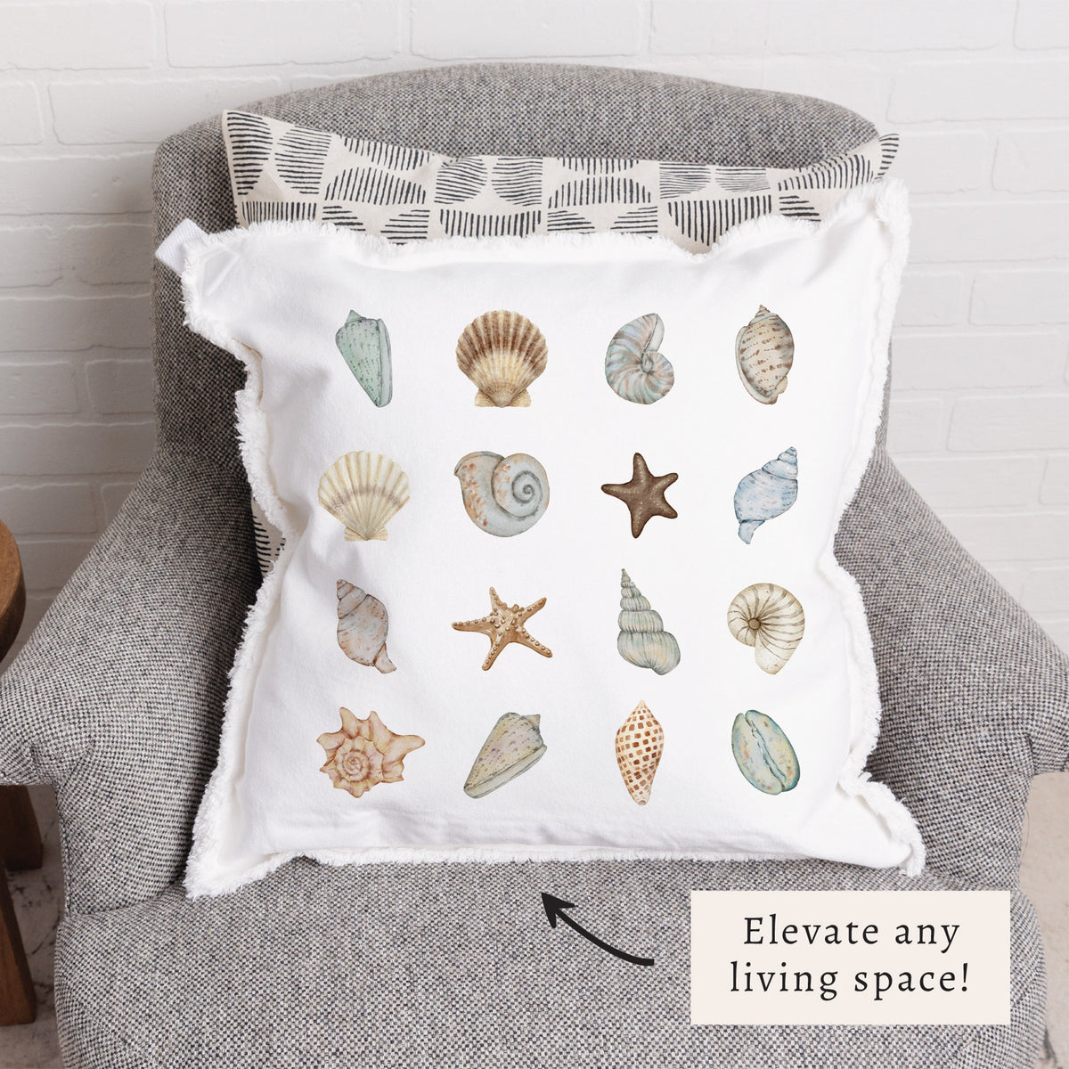 Shell Icons Pillow
