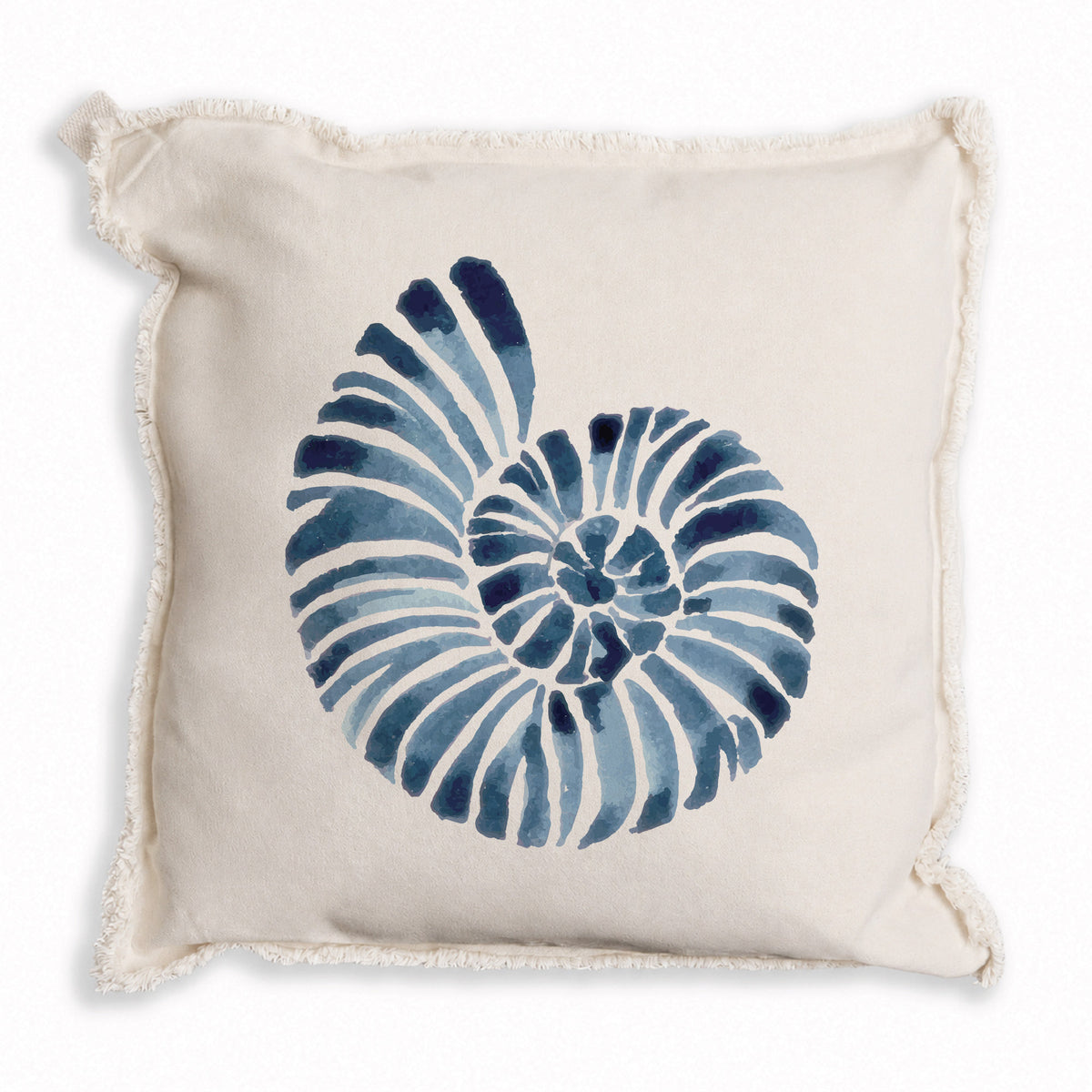 Blue Shell Pillow