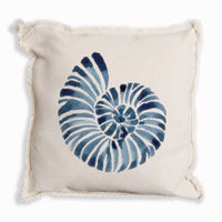 Blue Shell Pillow