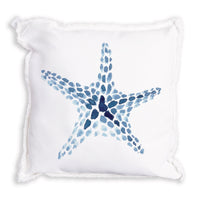 Blue Starfish Pillow