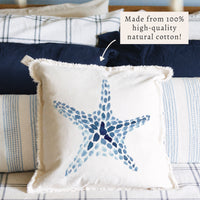 Blue Starfish Pillow