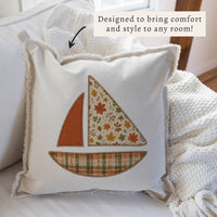 Fall Sailboat Pillow