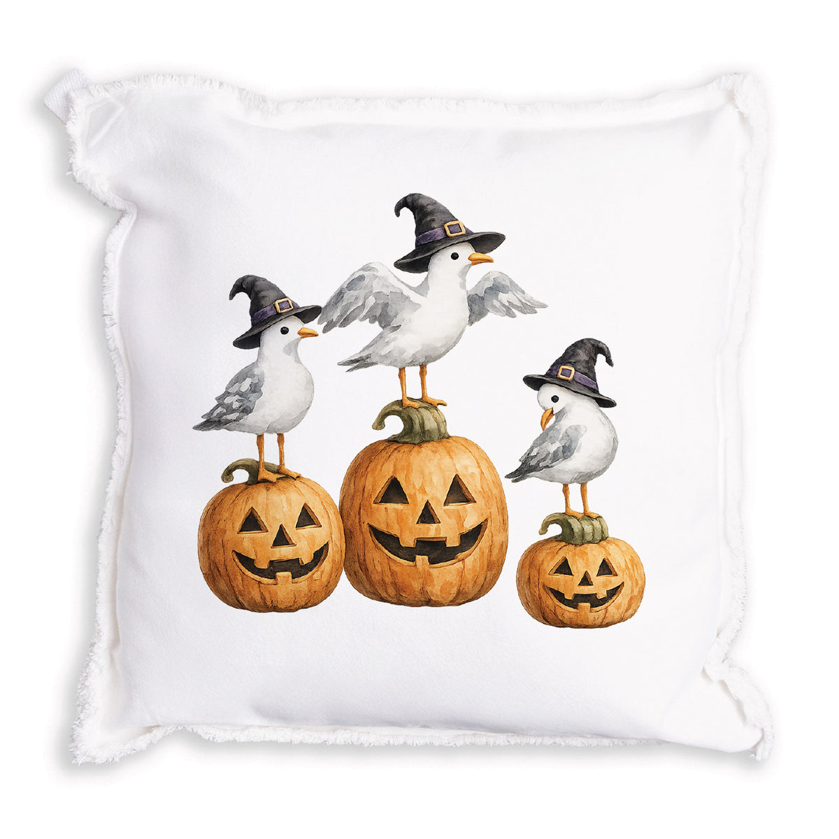 Witch Seagulls Pillow
