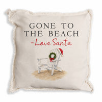 Santa Gone To The Beach Pillow