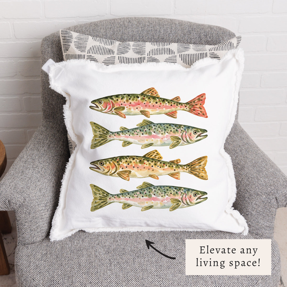 Trout Stack Pillow