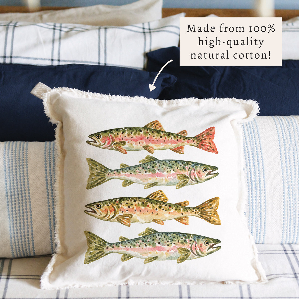 Trout Stack Pillow