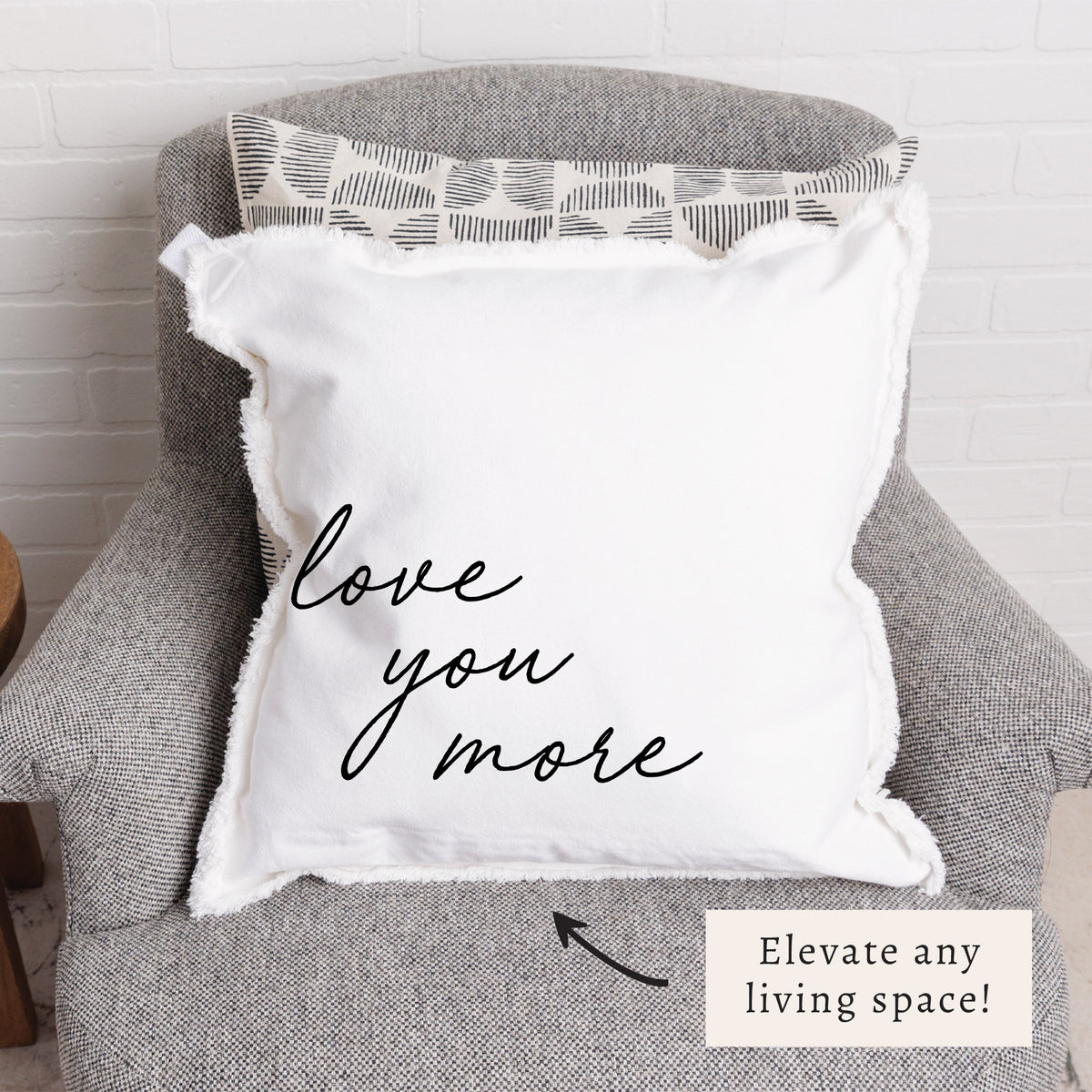 Love You More Pillow