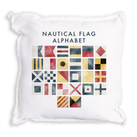 Nautical Flag Alphabet Pillow