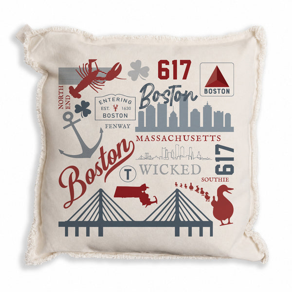 Boston All Things Pillow
