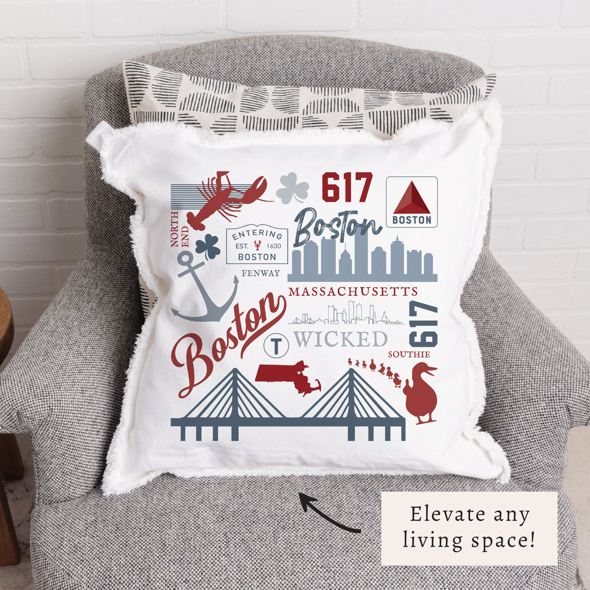 Boston All Things Pillow