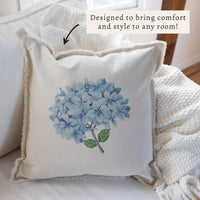Blooming Hydrangea Pillow