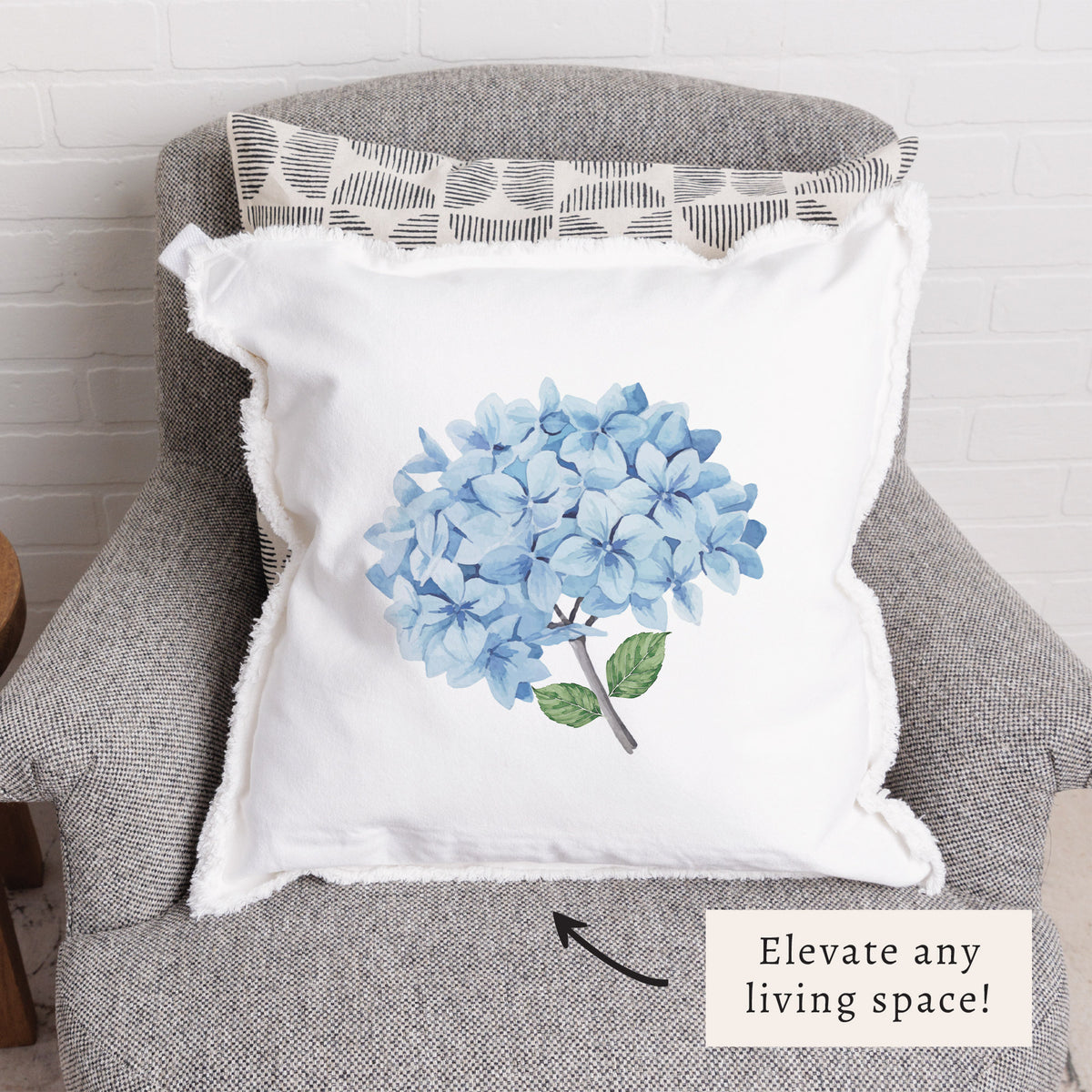Blooming Hydrangea Pillow