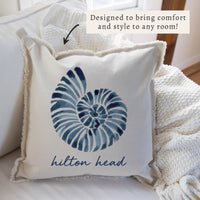 Blue Shell Personalized Pillow