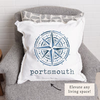 Compass Personalized Pillow