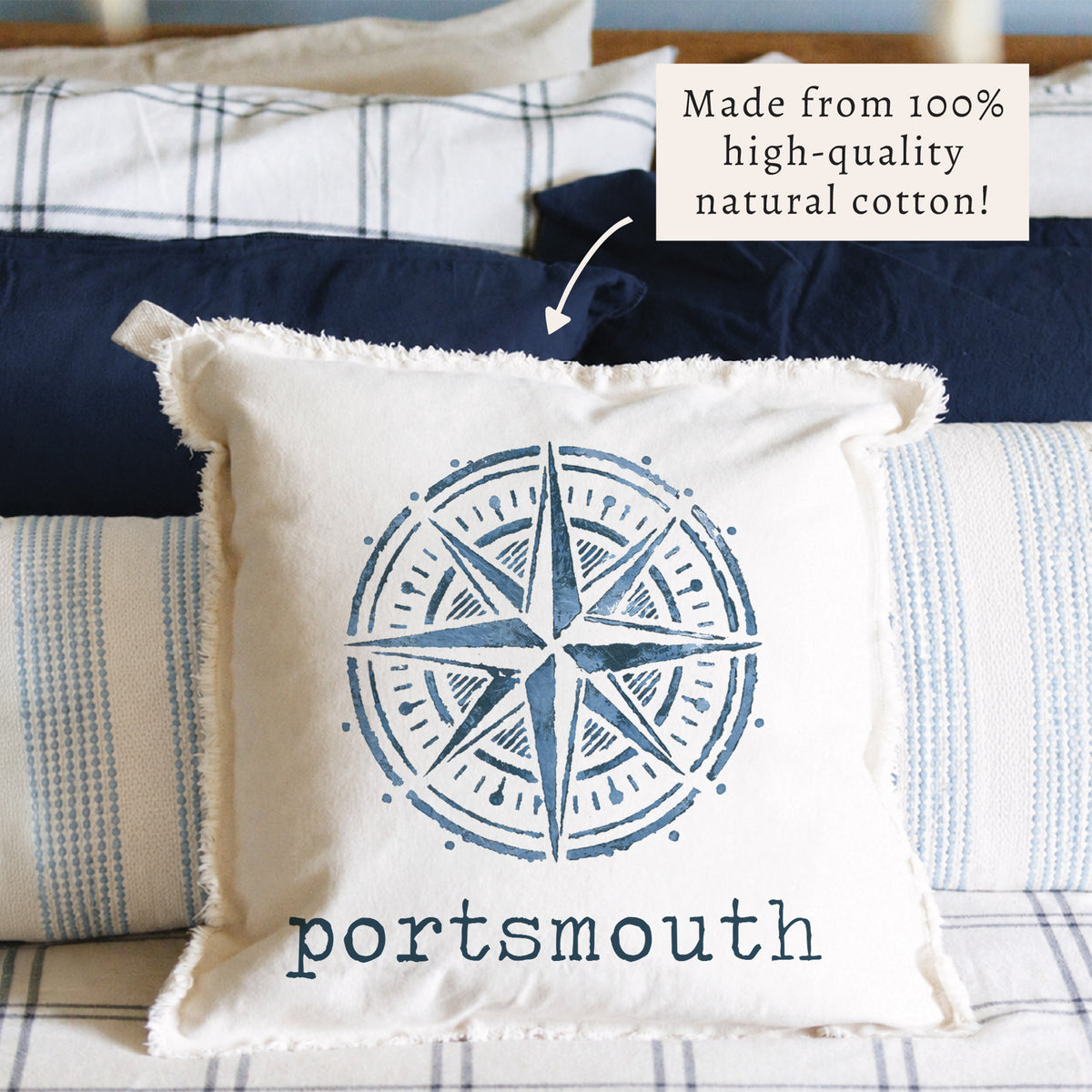 Compass Personalized Pillow