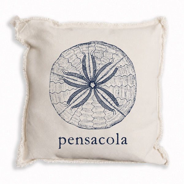 Sand Dollar Sketch Personalized Pillow