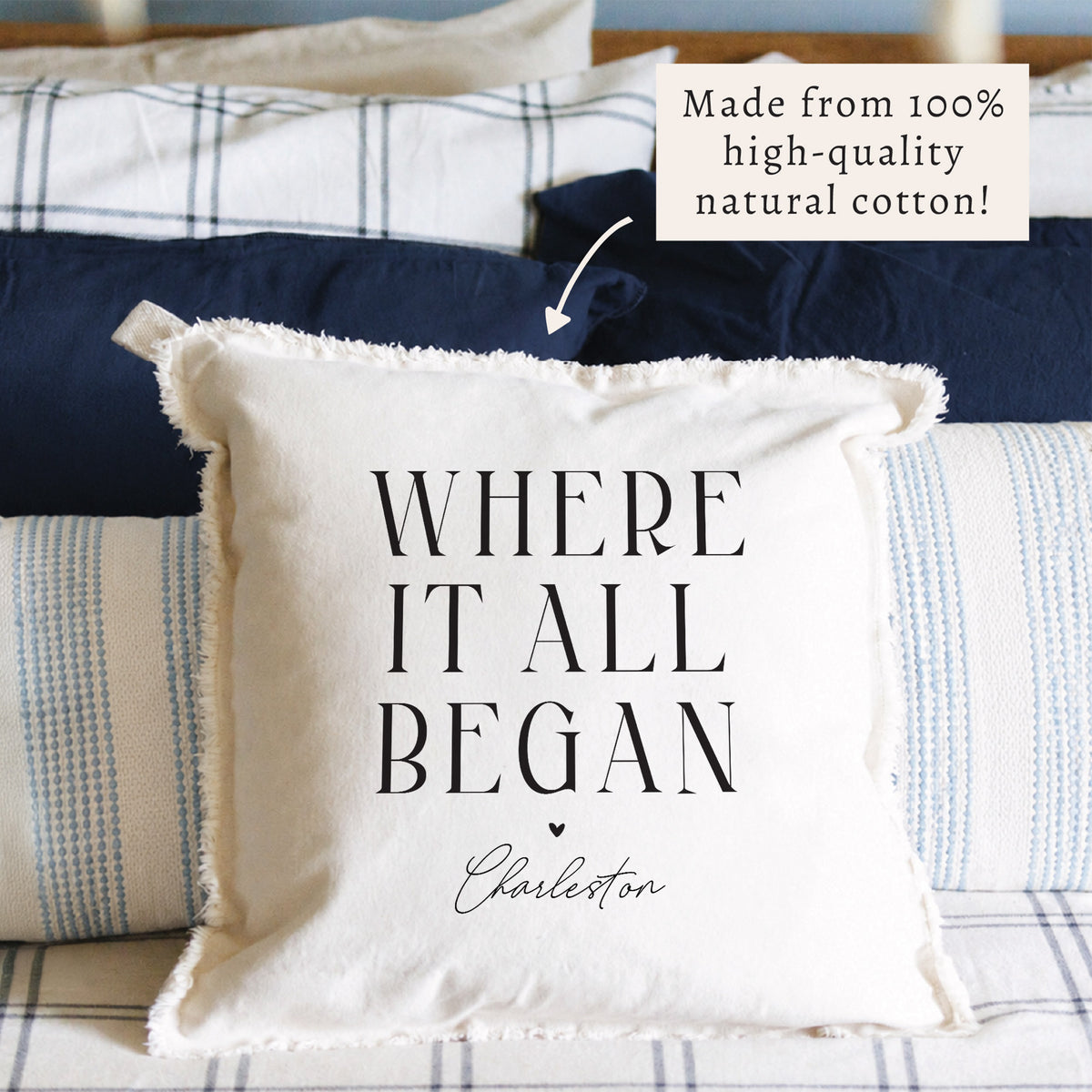 Where It All Began Personalized Pillow