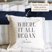 Where It All Began Personalized Pillow