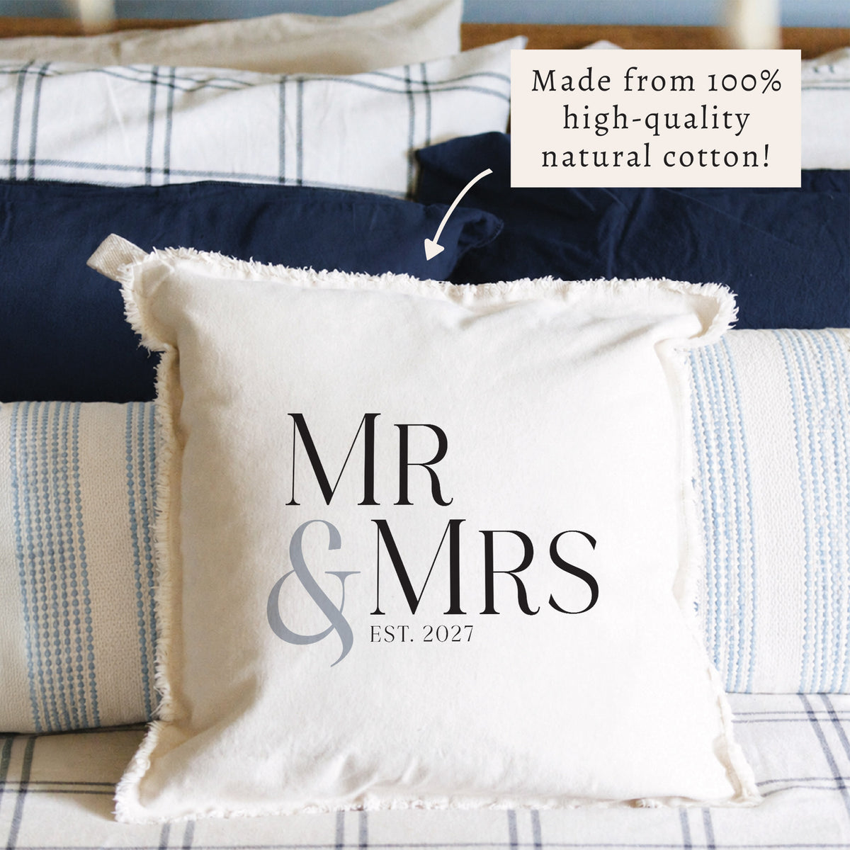 Mr & Mrs Personalized Pillow