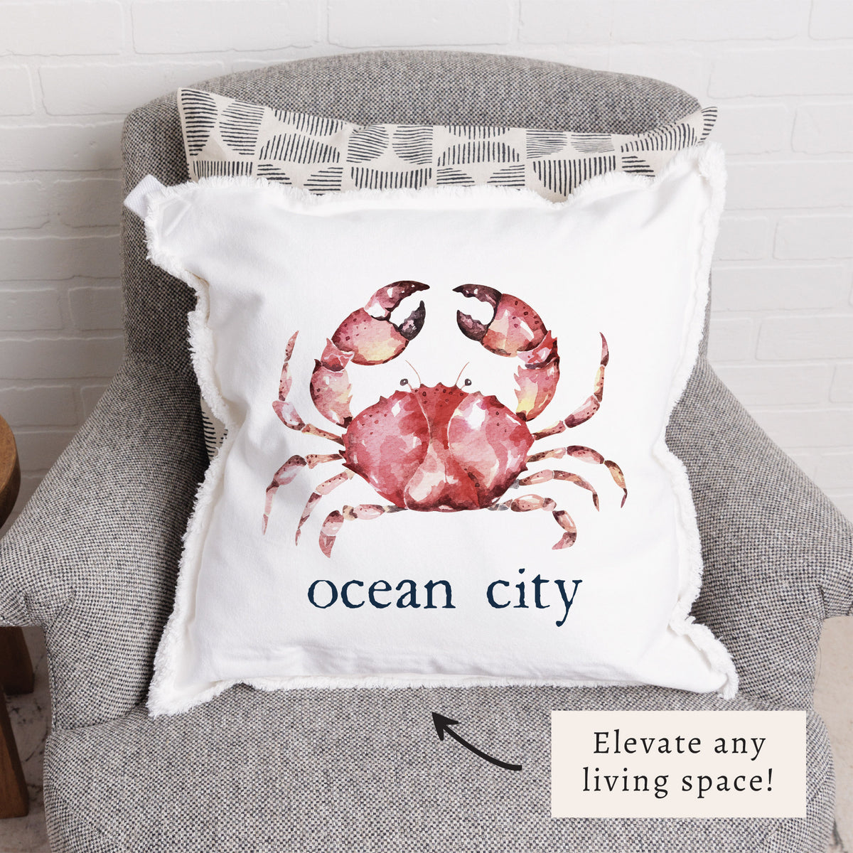 Crab Personalized Pillow