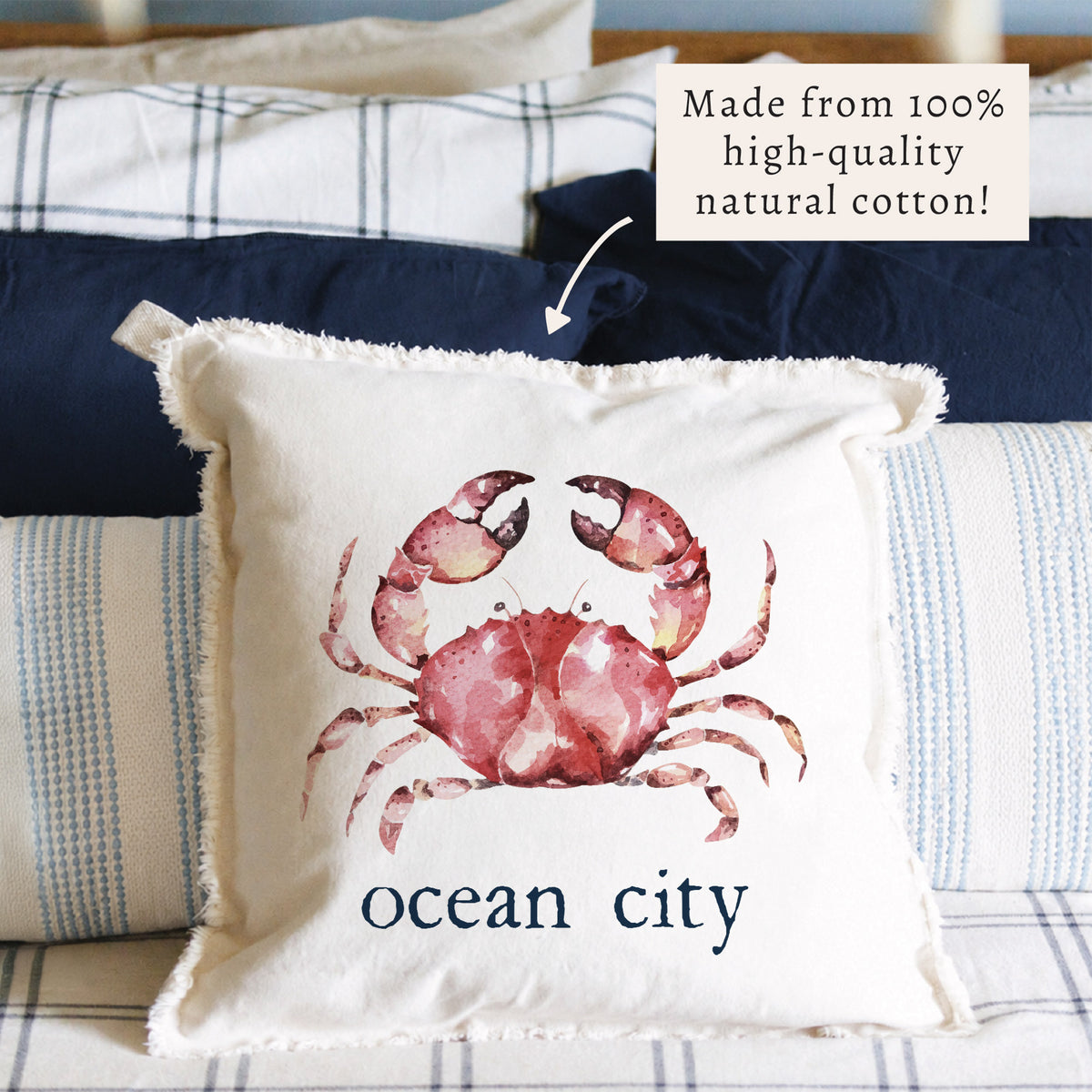 Crab Personalized Pillow