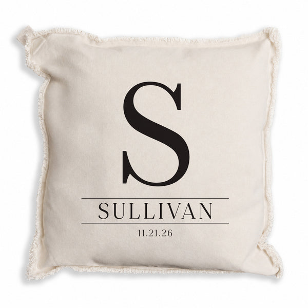 Initial Personalized Pillow