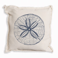 Sand Dollar Sketch Pillow