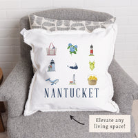 Nantucket Icons Pillow