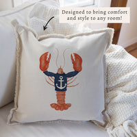 Nautical Lobster Pillow