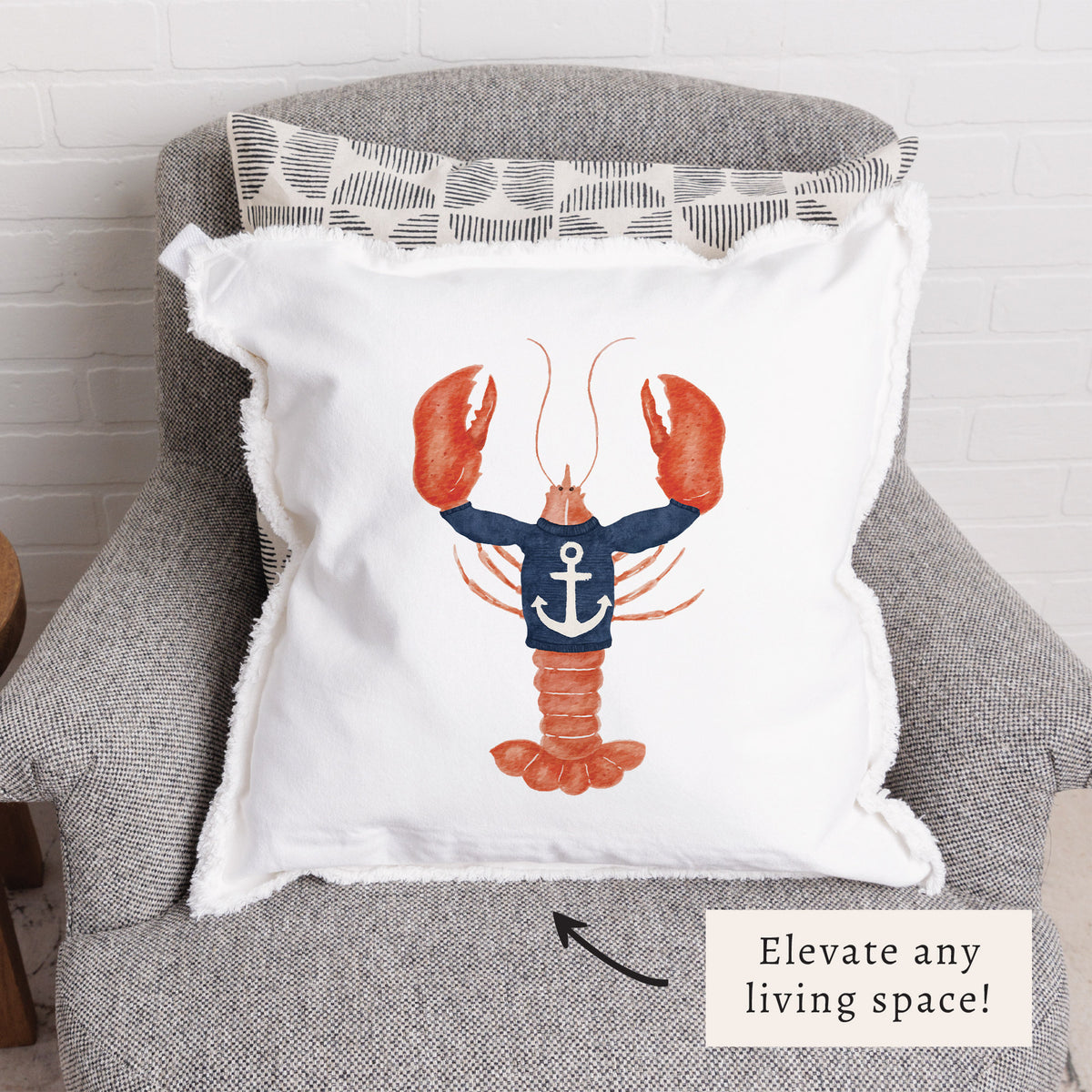 Nautical Lobster Pillow