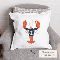 Nautical Lobster Pillow