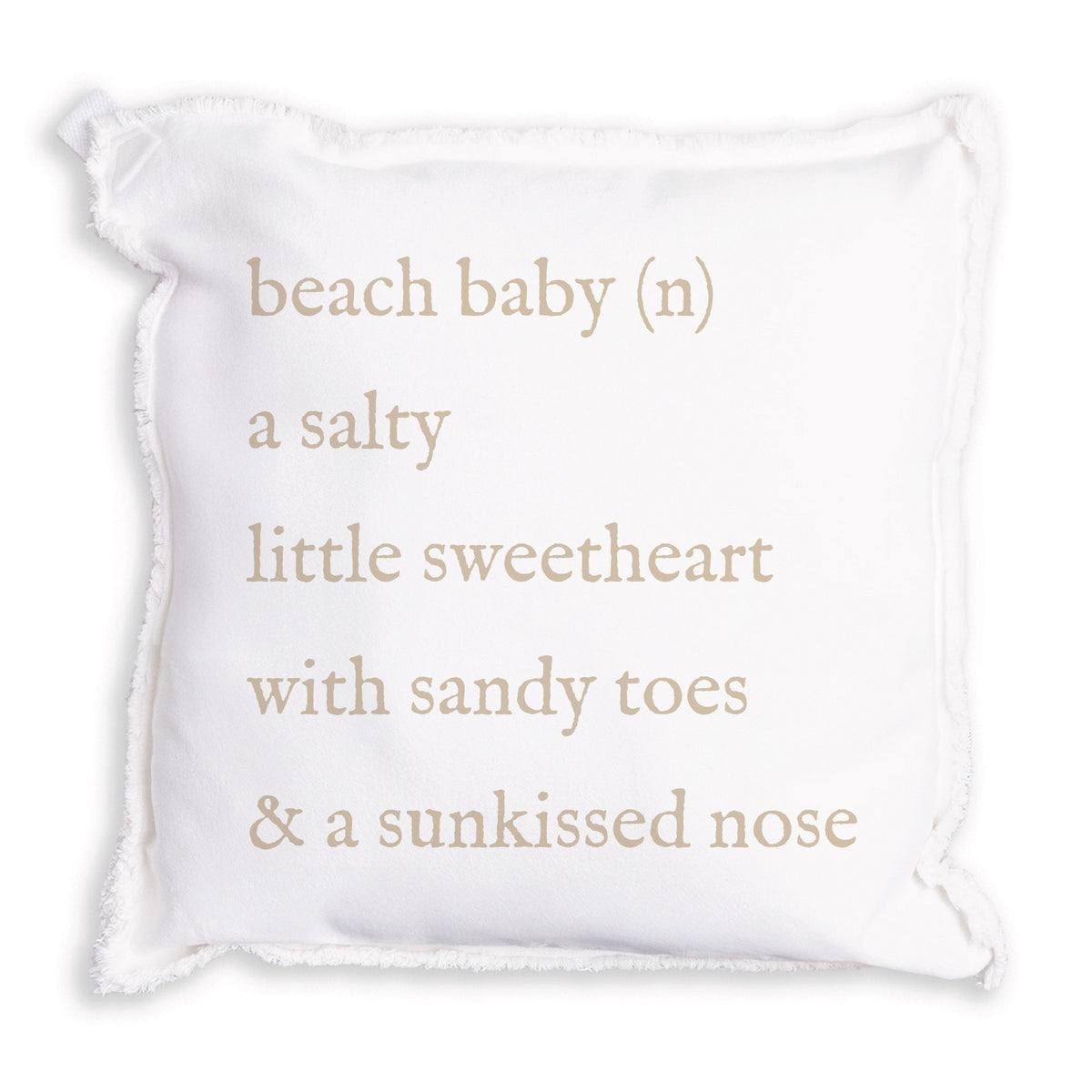 Beach Baby Definition Pillow