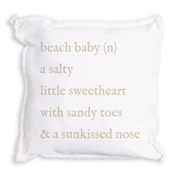 Beach Baby Definition Pillow