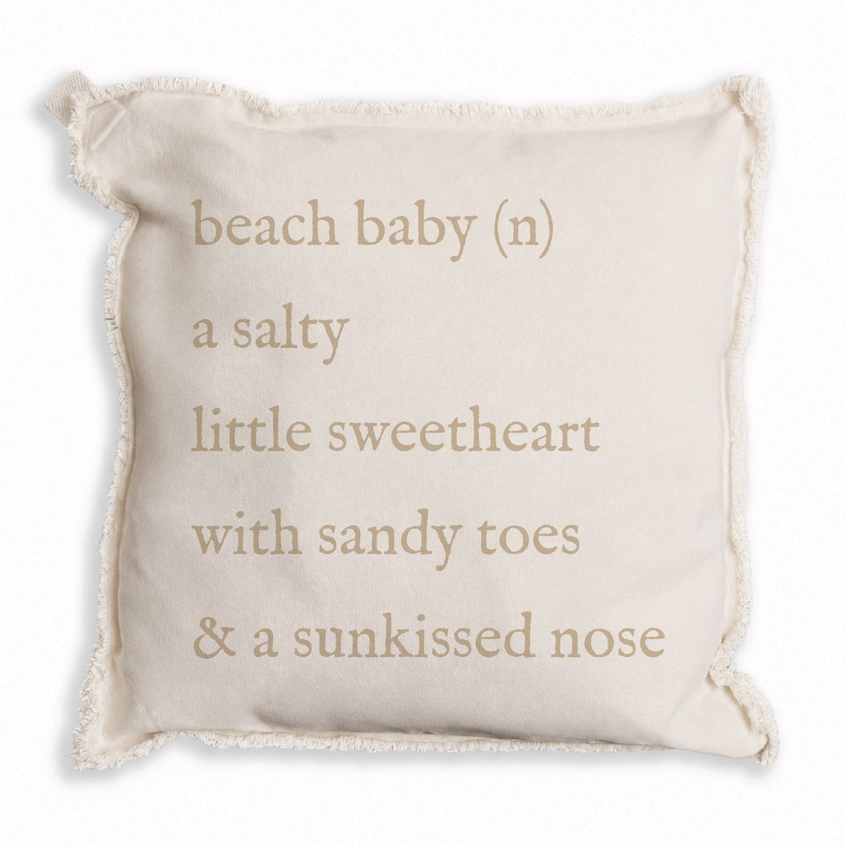 Beach Baby Definition Pillow