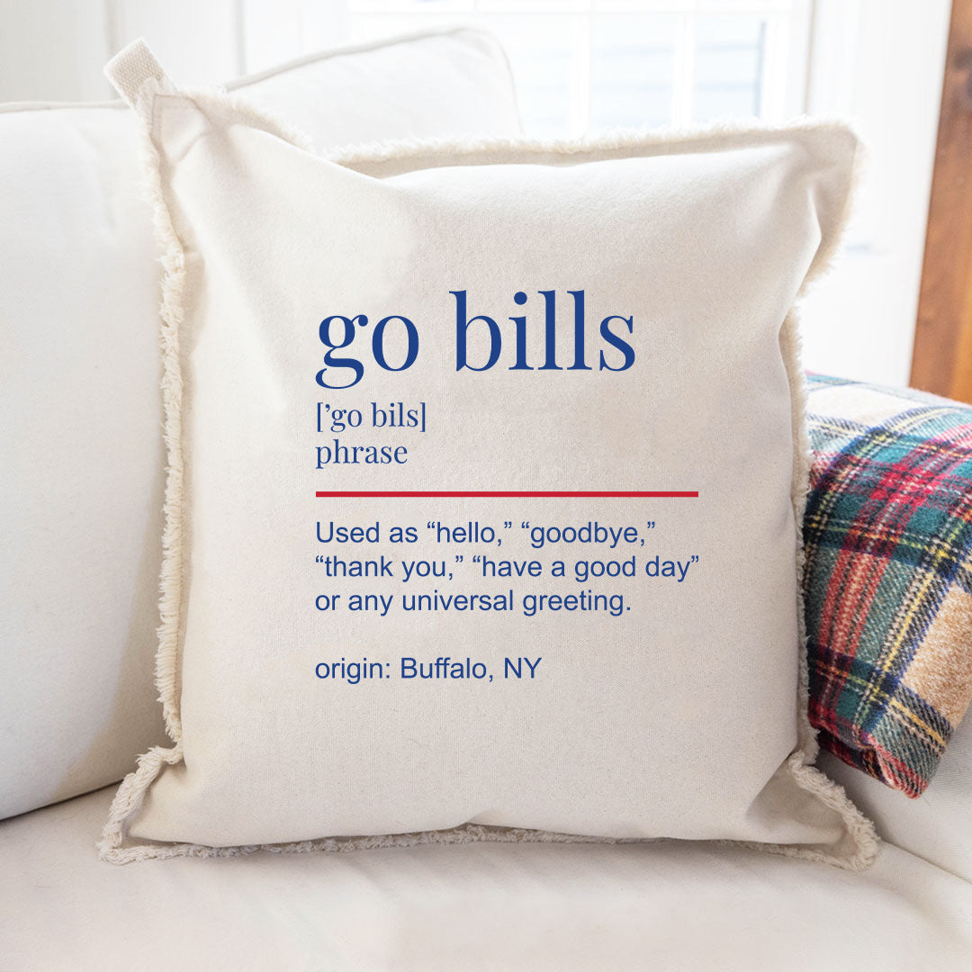 Go Bills Definition Pillow