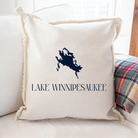 Lake Winnipesaukee  Silo Square Pillow